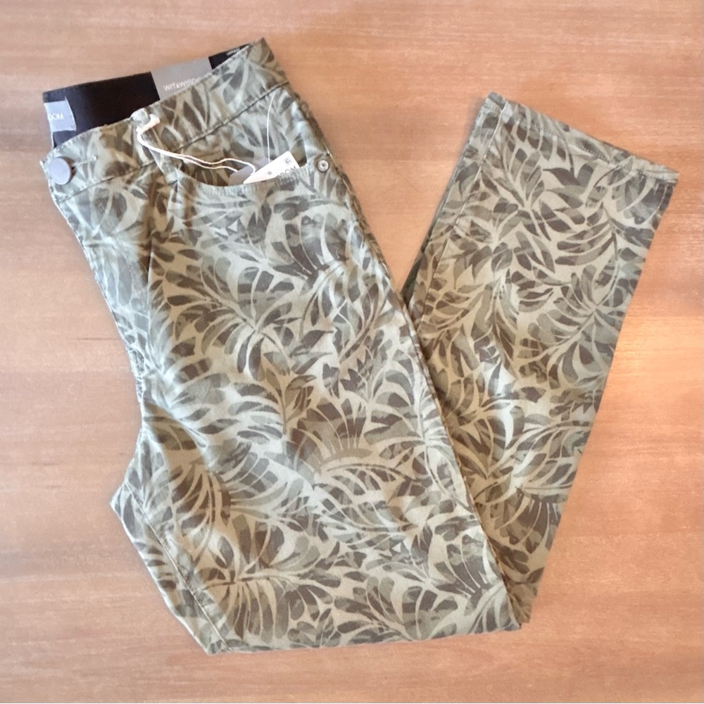 Wit & Wisdom “Ab”Solution High Rise Ankle Skimmer Stretch, Celadon, Sz 8 NWT